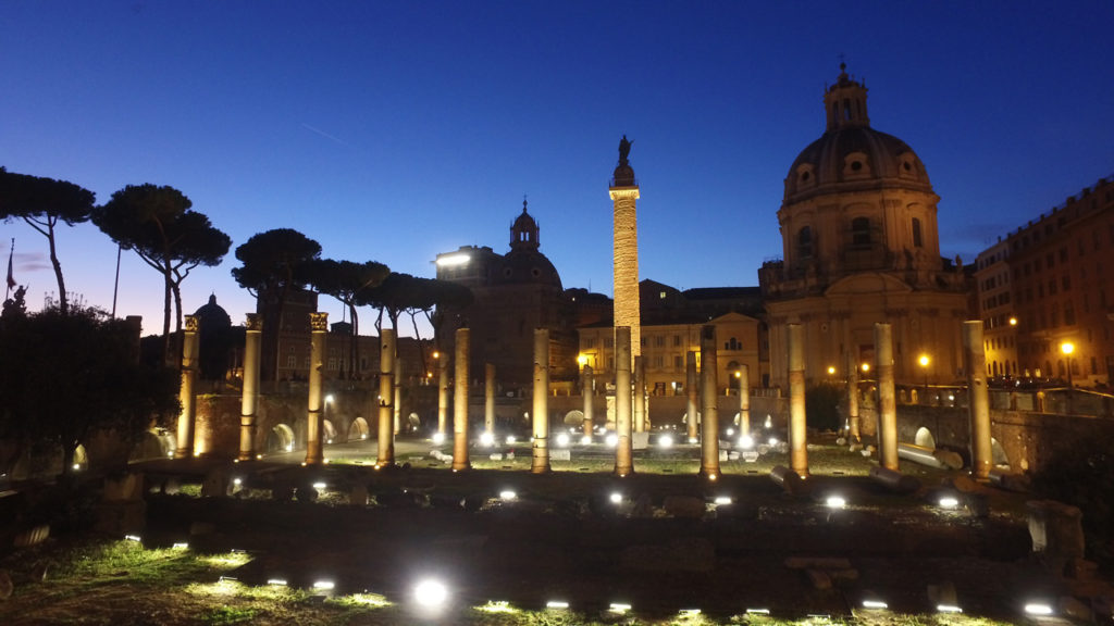 TRAJAN'S FORUM - Rome by Night Tour with Rome Cabs